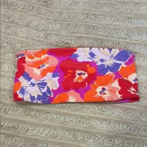 L*Space Floral Bandeau Bikini Top